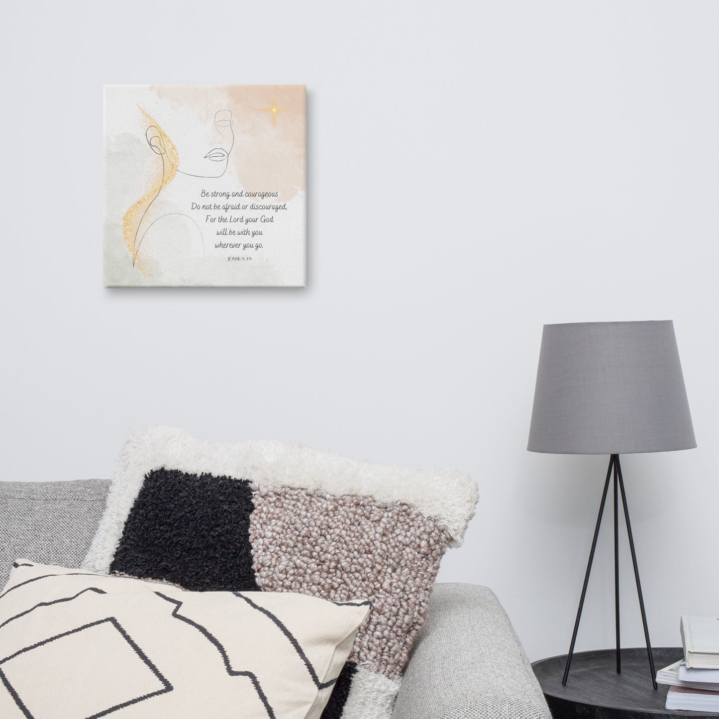 Joshua 1:9 Canvas Print